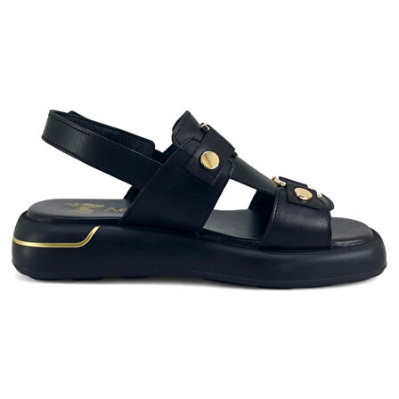 Venüs 25440007 25YS Kadın Günlük Sandalet Siyah