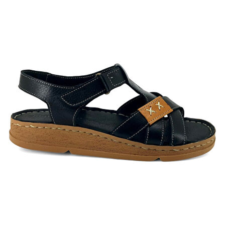 Mammamia 2440 25YS Kadın Günlük Sandalet Siyah