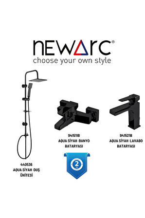 Aqua Siyah Batarya Set, 440536,941511B,941521B