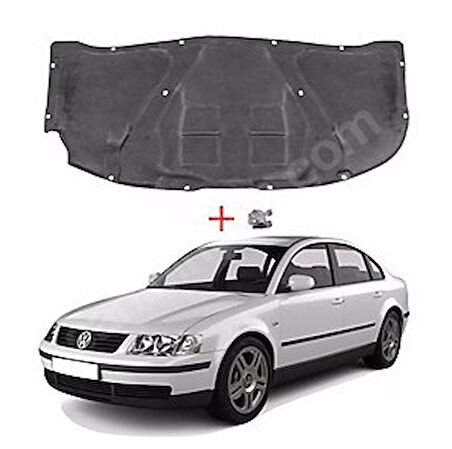 MOTOR KAPUT KEÇESİ KLİPSLİ 1.Kalite-PASSAT 1997-2000