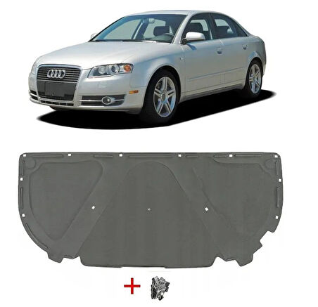 Audı A4 Motor Kaput Kecesı Klıpslı 2005-2008-8e0863825aj