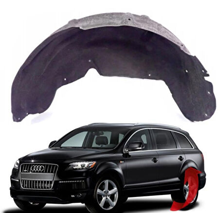 Audi Q7 Çamurluk Davlumbazı Halı Arka Sol 2010-2015