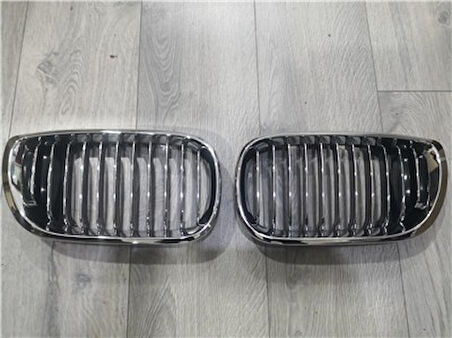 Bmw E46 Sedan Ön Panjur Komple Krom Set 51137042961/62 2002-2005 Uyumlu