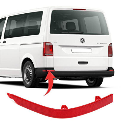 Transporter T6 T7 2016-2019 Uyumlu Sol Arka Tampon Köşe Reflektör Yansıtıcı Kedi Gözü 7E0945105D