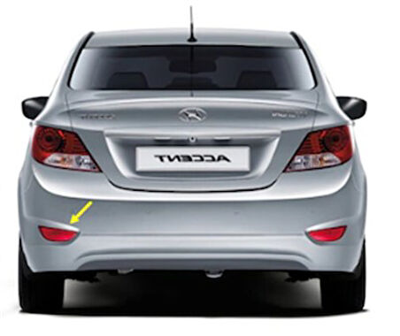 Hyundai Accent Blue Arka Tampon Sol Reflektör 2011 Ve Üstü