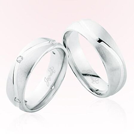 Beyaz Altın Alyans 4406