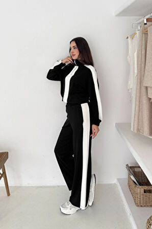 Garnili Yarım Fermuarlı Modal Takım