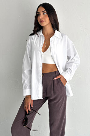 Pure Cloud Oversize Gömlek