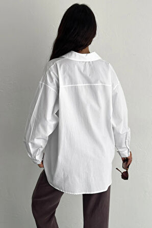 Pure Cloud Oversize Gömlek