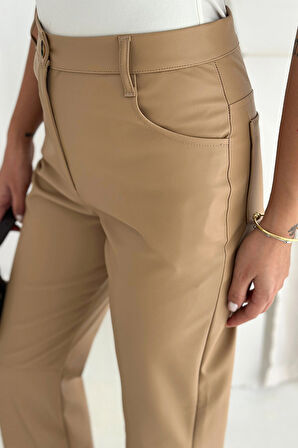 İçi Kadife Deri Pantolon