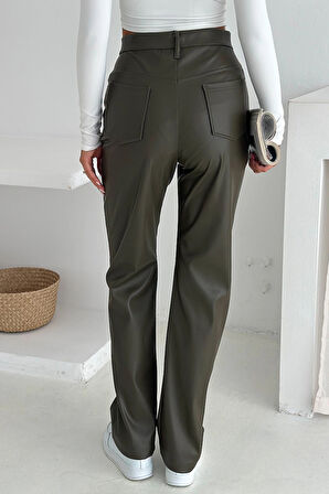 İçi Kadife Deri Pantolon