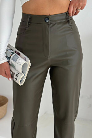 İçi Kadife Deri Pantolon