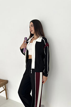 Garnili Fermuarlı Modal Takım