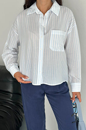 Ocean Breeze Cepli Çizgili Gömlek