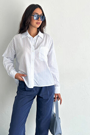 Ocean Breeze Cepli Çizgili Gömlek