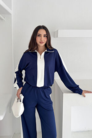 Garnili Yarım Fermuarlı Modal Takım