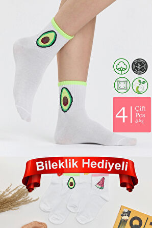 Fruits 4'Lü Kolej Çorap Seti