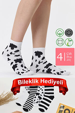Sweet Milk 4'Lü Kolej Çorap Seti
