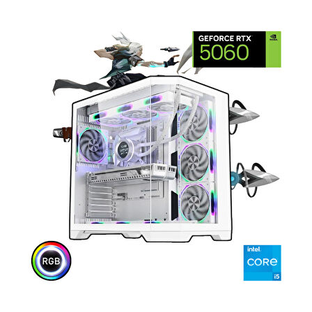 intel i5 14400f 16GB 500Gb SSD RTX 5060 Oyuncu Bilgisayarı