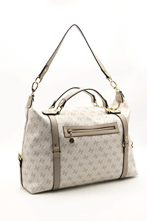 Kadın Omuz Çantası 1064-44100 SİLVER POLO Kadın ÇANTASI M178 BEJ-MAT KUM