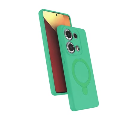 Xiaomi Redmi Note 13 Pro 4G Regal Magsafe Standlı Kapak - Yeşil