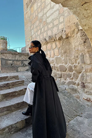 Ravena Kuşak Detay Trenckot TNS-4411