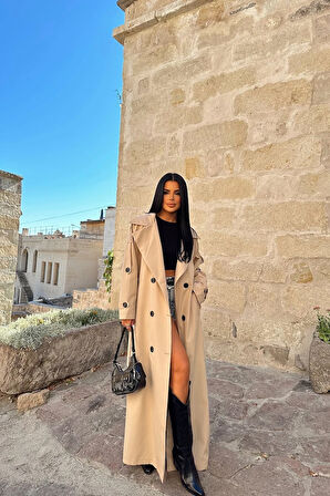 Ravena Kuşak Detay Trenckot TNS-4411