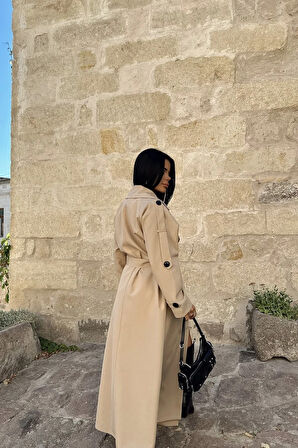 Ravena Kuşak Detay Trenckot TNS-4411