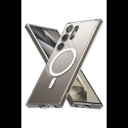 Samsung Galaxy S24 Ultra Kılıf Magneticsafe Şeffaf Silikon - Şeffaf