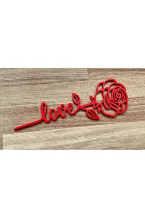 Love Plastik Çiçek Yapay Çiçek Dekor Sevgililer Günü