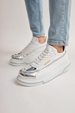 Chekich CH241 BT Erkek Ayakkabı BEYAZ/GUMUS