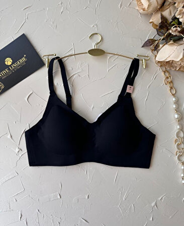 Carma İthal Balensiz Dikişsiz İce-Silk Yarı Push-up İnce Askılı Sütyen