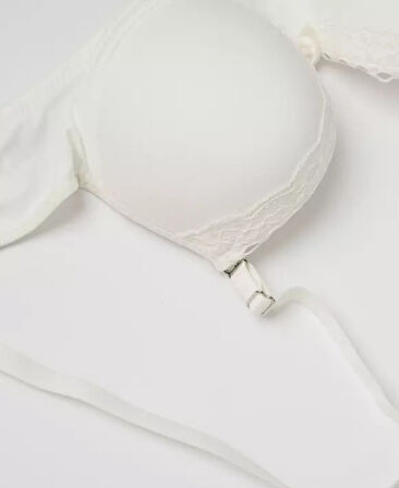 NBB Hafif Destekli Dantelli Balenli Soft Cup Klasik Kesim Sütyen- 3591