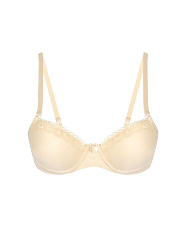 NBB Hafif Destekli Dantelli Balenli Soft Cup Klasik Kesim Sütyen- 3591