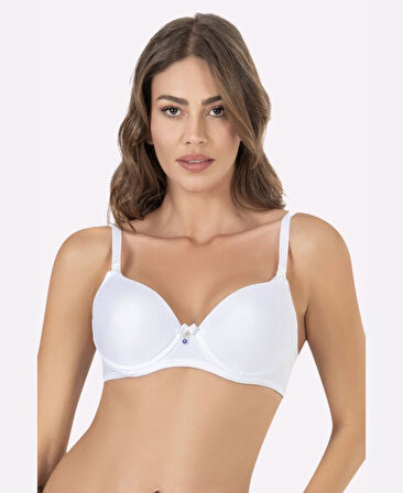 Kaplı Balenli Desteksiz Emzirme Sütyeni (Siyah, Ten, Beyaz) -3628