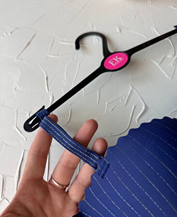 Jennie İthal Lazer Kesim Dikişsiz Parlak İpli El Kaplı Push-up Sütyen -FK1204