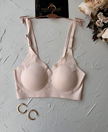 Nessa İnce Askılı Çıkarılabilir Padli Dikişsiz Lazer Kesim İz Yapmaz Kopçasız Bralet-2012