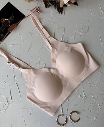 Nessa İnce Askılı Çıkarılabilir Padli Dikişsiz Lazer Kesim İz Yapmaz Kopçasız Bralet-2012