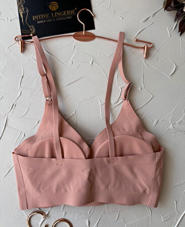 Nessa İnce Askılı Çıkarılabilir Padli Dikişsiz Lazer Kesim İz Yapmaz Kopçasız Bralet-2012