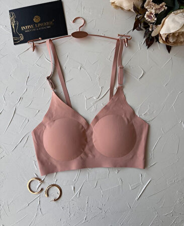Nessa İnce Askılı Çıkarılabilir Padli Dikişsiz Lazer Kesim İz Yapmaz Kopçasız Bralet-2012