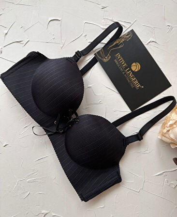 Jennifer Balensiz Push-up Destekli Lazer Kesim Dikişsiz Önden Bağlamalı Çekici Günlük Sütyen