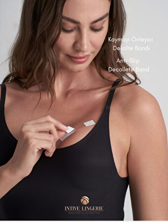 Intive Şeffaf Çift Taraflı Yapışkanlı Dekolte Kaymayı Önleyici Cilt Dostu 36'lı Bant
