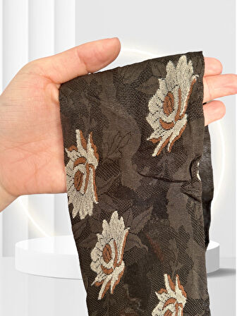 Grisi Tania Çiçek Desenli Baskılı Güpür Dantel Görünümlü 20 Den Desenli Külotlu Çorap (Made in Italy)