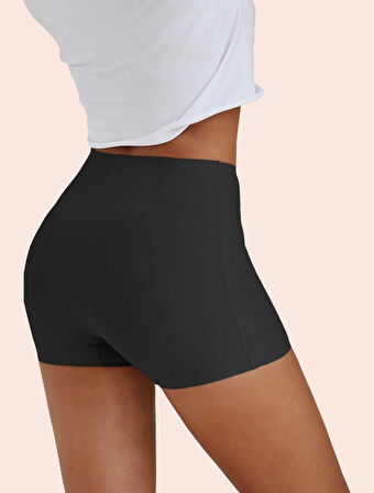 Lina Orta Bel Dikişsiz Ultra Rahat İz Yapmaz Kayan Kumaşlı Kadın Boxer