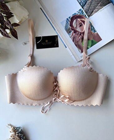 Lady Lazer Kesim Önden Bağlamalı İthal Push-up Maximizer Sütyen