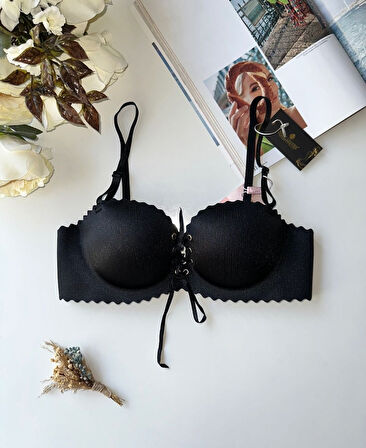 Lady Lazer Kesim Önden Bağlamalı İthal Push-up Maximizer Sütyen