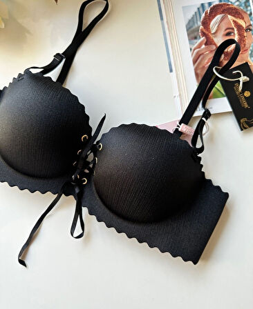 Lady Lazer Kesim Önden Bağlamalı İthal Push-up Maximizer Sütyen