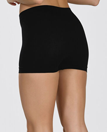 NBB Kadın Dikişsiz İz Yapmaz Şekillendirici Mini Şort/Külot (Siyah, Ten rengi, Beyaz)