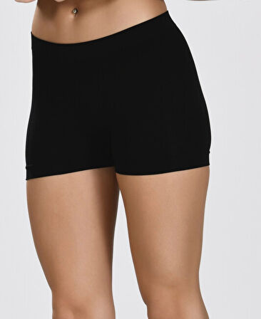 NBB Kadın Dikişsiz İz Yapmaz Şekillendirici Mini Şort/Külot (Siyah, Ten rengi, Beyaz)