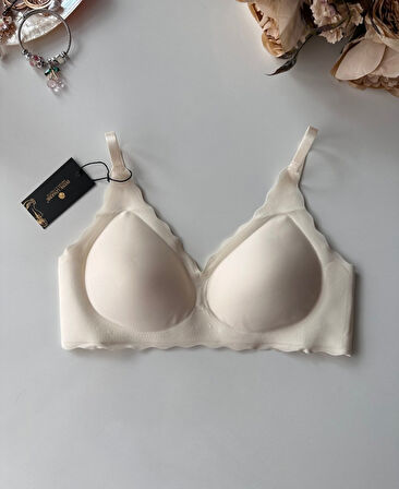Carla İthal Lazer Kesim Dikişsiz Çıkarılabilir Padli Destekli Rahat Sütyen/Bralet -82